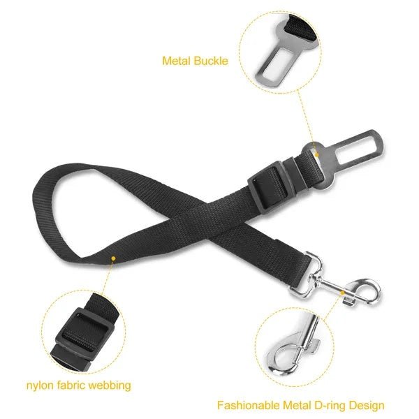 🐾 2Pcs Adjustable Pet Dog & Cat Seat Belt - Noble Nose