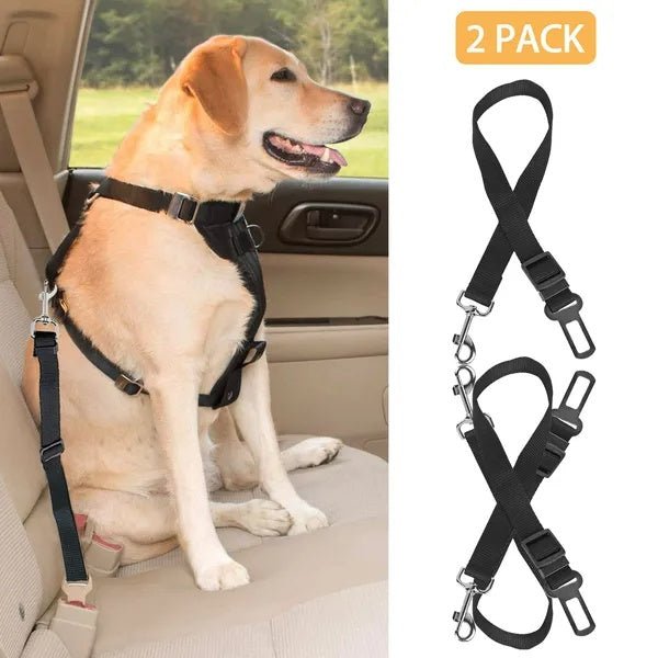 🐾 2Pcs Adjustable Pet Dog & Cat Seat Belt - Noble Nose