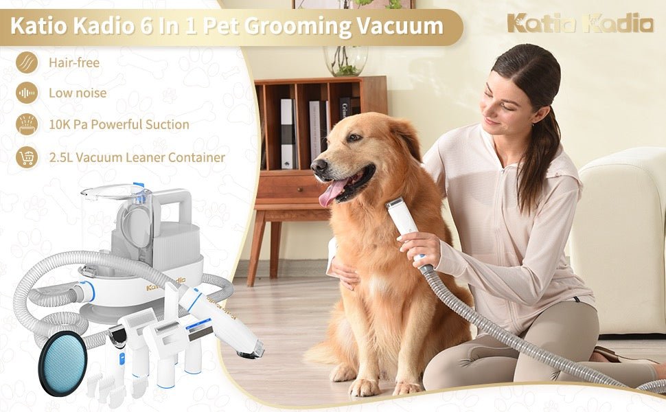 5 - in - 1 Pet Grooming & Vacuum Kit – Trim, De - Shed & Clean with No Mess! - Noble Nose