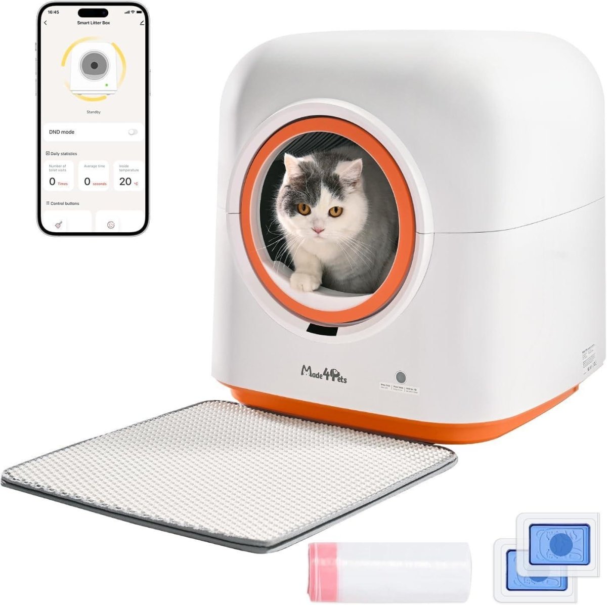 60L Automatic Cat Litter Box – Self - Cleaning, App - Controlled & Deodorizing - Noble Nose
