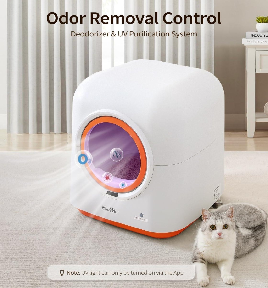 60L Automatic Cat Litter Box – Self - Cleaning, App - Controlled & Deodorizing - Noble Nose