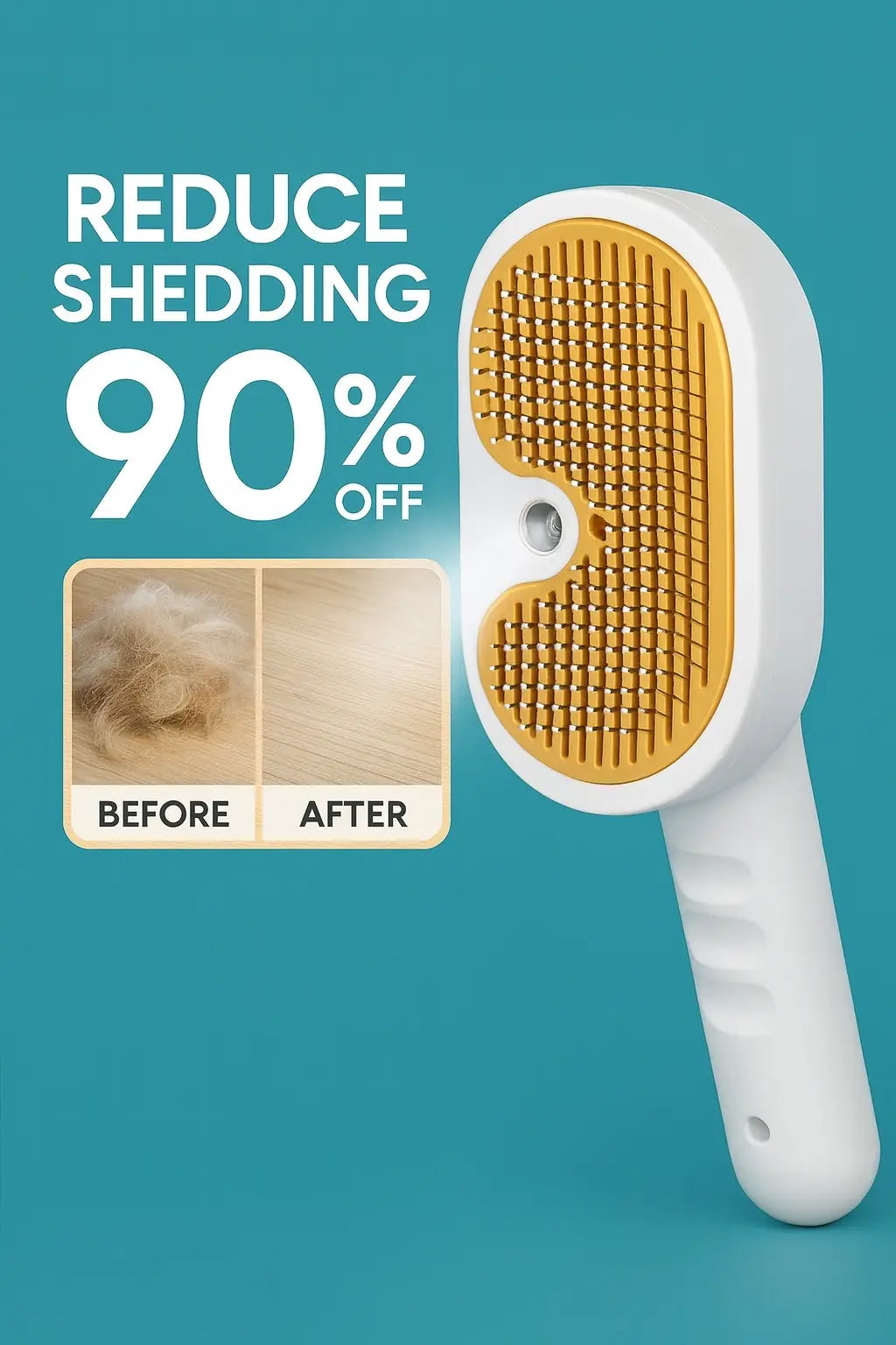 3-in-1 Universal Pet Steam Brush – Groom, Clean & Deodorize Instantly