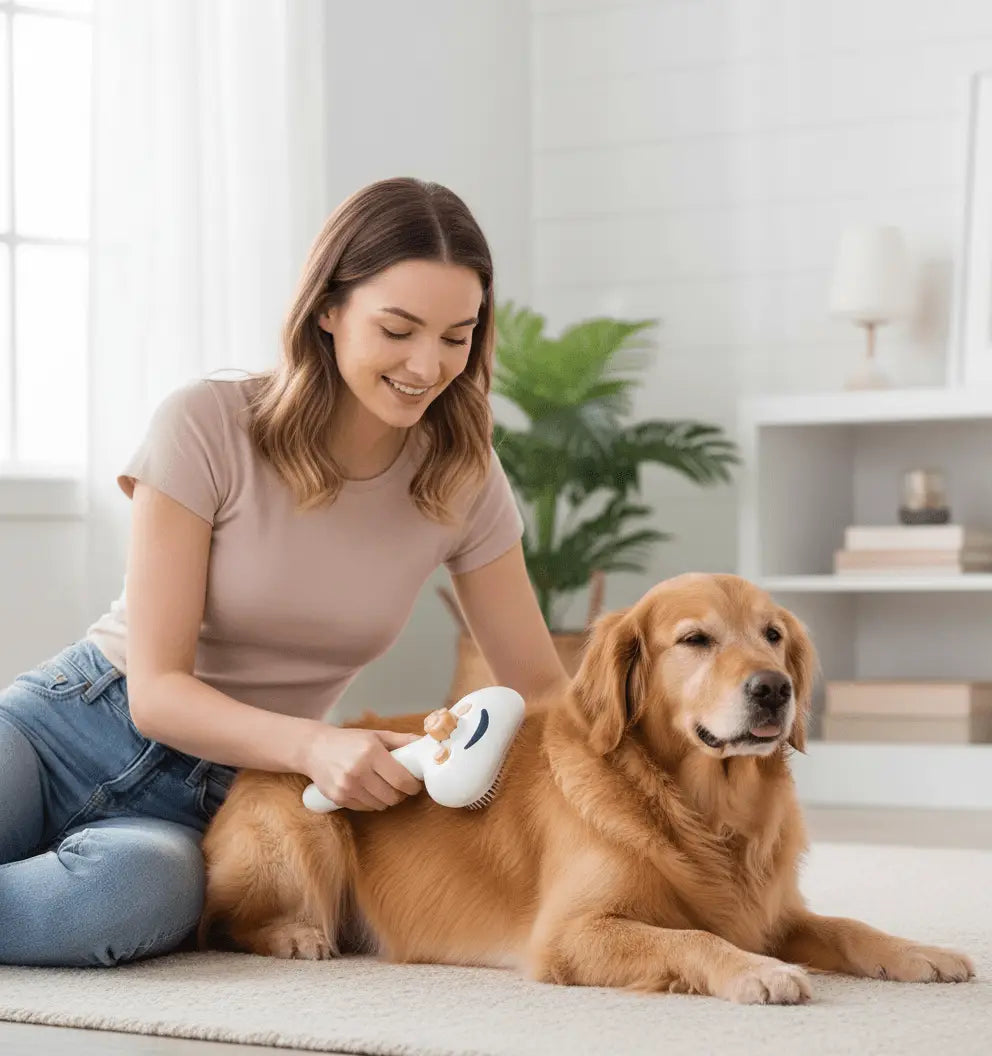 3-in-1 Universal Pet Steam Brush – Groom, Clean & Deodorize Instantly