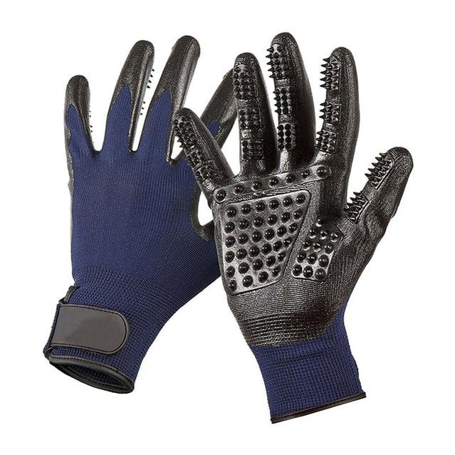 🐾 Pet Grooming Gloves – Gentle Shedding & Relaxing Massage for Your Furry Friend 🐾