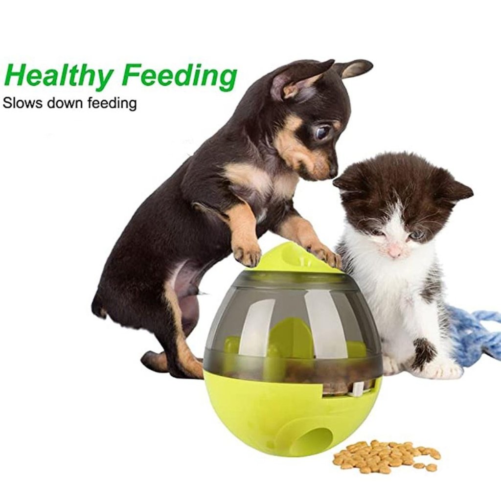 🐾 Dogs & Cats Food Dispenser Tumbler — Smart, Fun & Slow-Feeding Puzzle Toy