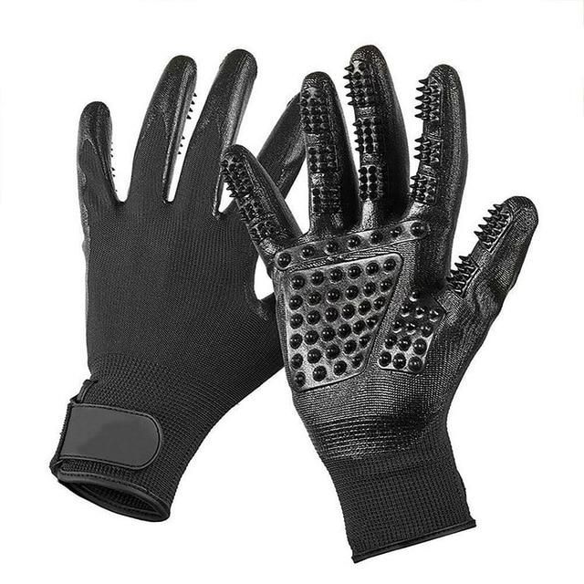 🐾 Pet Grooming Gloves – Gentle Shedding & Relaxing Massage for Your Furry Friend 🐾