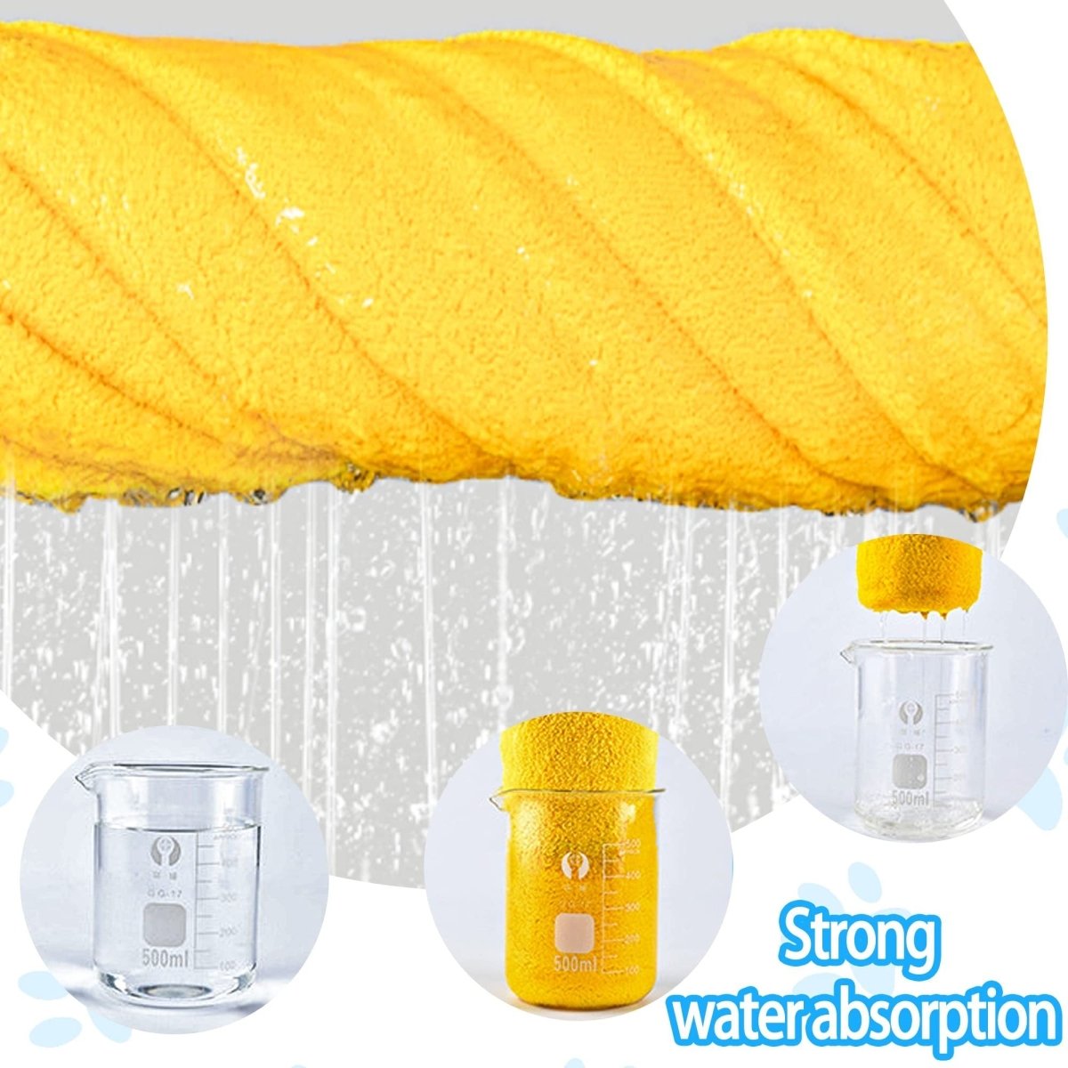 Noble Nose™ Quick - Dry Dog Bath Towel – Super Absorbent Microfiber Pet Drying Towel for Dogs & Cats (Yellow) - Noble Nose
