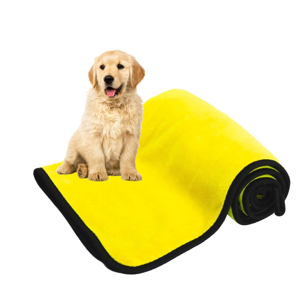 Noble Nose™ Quick - Dry Dog Bath Towel – Super Absorbent Microfiber Pet Drying Towel for Dogs & Cats (Yellow) - Noble Nose
