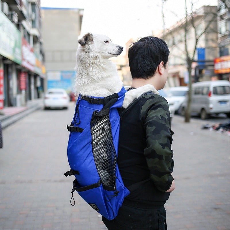 Pet Dog Carrier Bag Carrier For Dogs Backpack Out Double Shoulder Portable Travel Backpack Outdoor Dog Carrier Bag Travel - Noble Nose