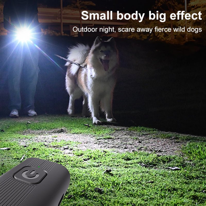 Ultra - Compact Dog Bark Deterrent – LED Safety Light + Type - C Charge - Noble Nose