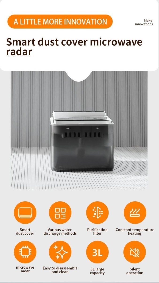 Wireless Stainless Steel Pet Water Fountain – 3L / Ultra Quiet - Noble Nose